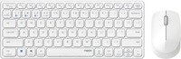 Rapoo 217378, Rapoo 9600M Drahtloses Multimode Blade Combo Set, QWERTY US - Wei&szlig;