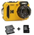 Kodak WPZ2YL6, Kodak Waterproof WPZ2 gelb, 4-fach-Zoom, WLAN + zus&auml;tzlicher Akku +