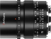 7artisans 75F14B-R, 7artisans 75mm f/1.4 Canon RF - Zwart