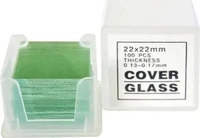 Bresser 5915100, Bresser Mikroskop Deckgl&auml;ser 100 St&uuml;ck 22 x 22 mm