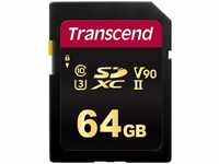 Transcend TS64GSDC700S, Transcend 64GB SDXC CARD Klasse 10 UHS-II U3 MLC V90 (R