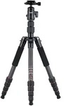 Rollei 22578-2, Rollei Compact Traveler No.1 Carbon Tripod Reisestativ V2 - Schwarz