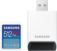 Samsung MB-SD512SB/WW, Samsung PRO Plus SDXC-Karte 512 GB UHS-I + Full-Size-SD-Leser