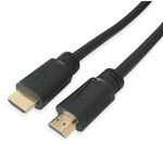 Equip 119350 HDMI 2.0 High Speed Kabel, Stecker auf Stecker, 1,8m, schwarz
