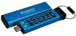 Kingston IronKey Keypad 200 Verschl&uuml;sselter USB-Stick 256GB USB 3.2 Gen1 Typ C