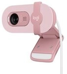 Logitech Brio 100 Full HD-Webcam Ros&eacute; - inkl. Beleuchtungskorrektur