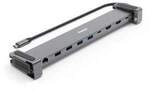 Hama 00200145 USB-C-Docking-Station Connect2Office Basic V2, Standf&uuml;&szlig;e, 9 Ports