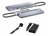 i-tec USB-C Metal Ergonomic 3x 4K Display Docking Station + PD 100W + Netzteil