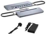 i-tec USB-C Metal Ergonomic 3x 4K Display Docking Station + PD 100W + Netzteil