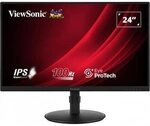 ViewSonic VG2408A 24 Zoll Full HD IPS LED 16:9 100 Hz Monitor