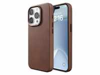 Woodcessories Bio Leather Case MagSafe iPhone 15 Pro Brown