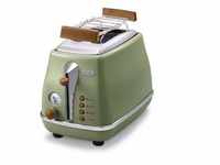 DeLonghi CTOV 2103.GR Icona Vintage Toaster grün