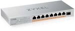 ZyXEL XMG-108 8 Port 10/2,5G MultiGig PoE++ 100W Switch unmanaged, 8xPoE++ (60W)