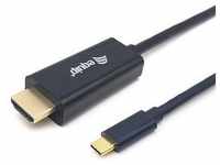 EQUIP 133412 USB-C auf HDMI Kabel, M/M, 2.0m, 4K/30Hz