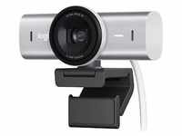 Logitech MX Brio Ultra Pale Grey, Webcam mit 4K für Zusammenarbeit und Streaming