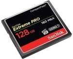 SanDisk Extreme Pro 128 GB CompactFlash Speicherkarte bis zu 160 MB/s
