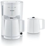 Severin KA 9309 Filterkaffeemaschine 2 Thermokannen wei&szlig;