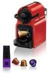Kapselmaschine Nespresso Inissia von Krups Rot