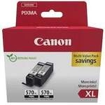 Canon 0318C010 PGI-570XL PGBK pigmentiertes schwarz Tintenpatrone Doppelpack