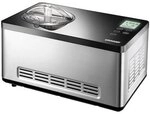 Unold 48845 Eismaschine Gusto mit digitalem Timer, 2l, Edelstahl/schwarz