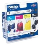 Brother LC980 Druckerpatrone Multipack (schwarz, gelb, cyan, magenta)