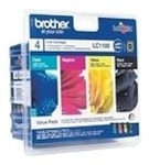 Brother LC1100 Druckerpatrone Multipack (schwarz, gelb, cyan, magenta)