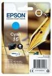 Epson 16 Original Druckerpatrone Cyan T1622