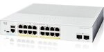 Cisco Catalyst 1200-16P-2G Rackmount Gigabit Managed Switch, 16x RJ-45, 2x SFP, 120W