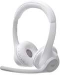 Logitech Zone 300 Headset Wei&szlig; - Kabelloses Headset f&uuml;r Home Office & B&uuml;ro
