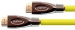 PYTHON HDMI 2.0 Kabel 2m Ethernet 4K*2K UHD vergoldet OFC gelb