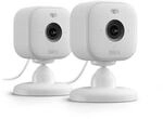 Blink Mini 2 - 2x smarte Plug-in-Sicherheitskameras mit HD-Nachtsicht, wei&szlig;