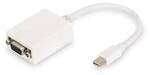 DIGITUS DB-340407-001-W DisplayPort Adapterkabel, mini DP - HD15 St/Bu, 0.15m