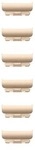 Apple Watch Zusatz-Edelstahlglieder f&uuml;r Watch 46mm Gold (One Size)
