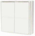 Shelly Blu Wall Switch 4 Wandtaster 4-fach Bluetooth 16 Aktionen wei&szlig;