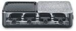 Severin RG 2366 Raclette-Grill Halb Platte / Halb Stein 1.300W schwarz