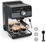 Krups XP384G Authentic+ Siebtr&auml;germaschine 1460 Watt Bullet Grey