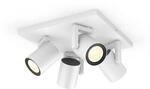 Philips Hue White & Color Ambiance Argenta Deckenleuchte wei&szlig; &bull; 4er-Spot