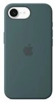 Apple iPhone 16e Silikon Case seegr&uuml;n