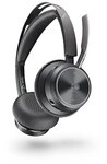 Poly Voyager Focus 2 MS Schwarz Kabelloses Bluetooth-Headset, USB-C/A, BT700 USB-C
