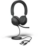 Jabra Evolve2 40 SE Stereo Headset Schwarz - UC-Version, USB-C/A, Busylight