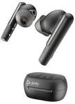 Poly Voyager Free 60 UC Carbon Black Earbuds + BT700 USB-C Adapter +