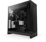 NZXT H9 Flow (2025) All Black Midi Tower ATX Gaming Geh&auml;use schwarz mit Glasfenster