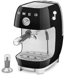 SMEG ECF03BLEU 50's Style Premium-Siebtr&auml;ger-Espressomaschine Schwarz