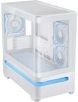ASUS Prime AP202 mATX Gaming Geh&auml;use mit Seitenfenster wei&szlig;