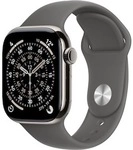 Apple Watch Series 11 GPS + Cellular 42mm Natural Titanium Geh&auml;use mit Stone Grey