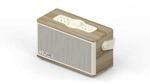 Pure Classic Aura tragbarer Bluetooth-Lautsprecher; Hintergrundlicht; Wei&szlig;/Eiche