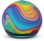 Amazon Echo Dot Kids (2025) - Regenbogenwirbel, WLAN- und Bluetooth-Lautsprecher mit