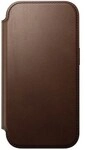 Nomad Modern Leather Folio iPhone 17 Pro Brown