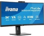 iiyama ProLite XCB3497WQSNPH-B1 34 Zoll UWQHD Curved VA LED 21:9 120 Hz Office