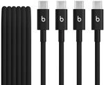 Beats USB-C zu USB-C gewebtes Kabel 1.5 m Bolt Black (2-Pack)